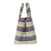 Prada Small Canvas Canapa Striped Logo Tote Secondhand