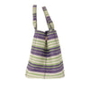 Prada Small Canvas Canapa Striped Logo Tote Secondhand