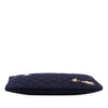 Chanel Paris Hamburg Medium Quilted Wool Coco Sailor Charms O Case Clutch Secondhand