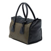 Prada Bicolor Glace Calf Sound Lock Satchel Secondhand