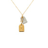 Louis Vuitton Gold Plated Nanogram Pendant Necklace Secondhand