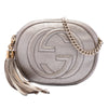 Gucci Mini Metallic Pebbled Calfskin Soho Chain Crossbody Secondhand