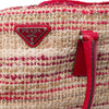 Prada Vitello Trimmed Tweed Flat Tote Secondhand