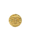Chanel CC Gold Plated Round Brooch Secondhand