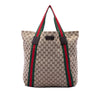 Gucci GG Canvas Web Tote Secondhand