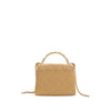 Chanel CC Quilted Lambskin Faux Pearl Top Handle Flap Secondhand