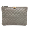 Chanel Medium Quilted Caviar Boy O Case Clutch Secondhand