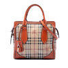 Burberry Small Haymarket Check Coated Canvas Honeywood Tote Secondhand