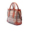 Burberry Small Haymarket Check Coated Canvas Honeywood Tote Secondhand