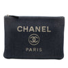 Chanel Medium Denim Deauville O Case Clutch Secondhand