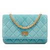 Chanel Quilted Velvet Reissue 2.55 Wallet on Chain Secondhand