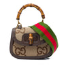 Gucci Mini Jumbo GG Canvas 1947 Bamboo Top Handle Bag Secondhand