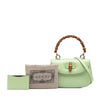 Gucci Small Calfskin 1947 Bamboo Top Handle Bag Secondhand