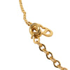 Dior Gold Plated Strass CD Logo Pendant Necklace Secondhand