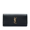 Saint Laurent Matelasse Diagonal Calfskin Monogram Cassandre Clutch Secondhand