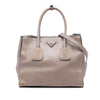 Prada Glace Calf Twin Pocket Double Handle Satchel Secondhand