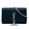 Secondhand Saint Laurent Small Satin Monogram Kate Tassel Crossbody