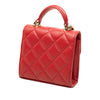 Chanel Mini Quilted Lambskin Top Handle Flap Coin Purse with Chain Secondhand