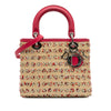 Dior Medium Woven Raffia Lady Dior Secondhand