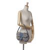 Secondhand Fendi Embroidered Denim F is Fendi Kan I Baguette
