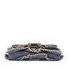 Secondhand Fendi Embroidered Denim F is Fendi Kan I Baguette