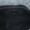 Secondhand Fendi Embroidered Denim F is Fendi Kan I Baguette