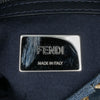 Secondhand Fendi Embroidered Denim F is Fendi Kan I Baguette