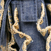 Secondhand Fendi Embroidered Denim F is Fendi Kan I Baguette