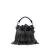 Saint Laurent Small Studded Calfskin Emmanuelle Fringe Bucket Bag Secondhand