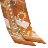 Hermès Brides Et Gris Silk Twilly Scarf Secondhand