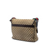 Gucci GG Canvas Web Flap Messenger Bag Secondhand