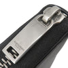 Saint Laurent Leather Tiny Cassandre Zip Around Long Wallet Secondhand