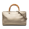 Gucci Medium Calfskin Bamboo Shopper Satchel Secondhand
