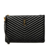Saint Laurent Chevron Calfskin Cassandre Document Holder Secondhand