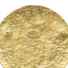 Chanel CC Gold Plated Medallion Brooch Secondhand