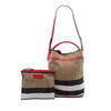 Burberry Medium Mega Check Canvas Ashby Bucket Bag Secondhand