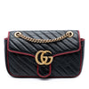 Gucci Medium GG Marmont Matelasse Diagonal Leather Torchon Shoulder Bag Secondhand