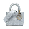 Dior Small Metallic Grained Calfskin Cannage Supple Lady Dior Secondhand