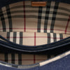 Burberry House Check Canvas Trimmed Denim Handbag Secondhand