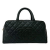 Chanel Large CC Quilted Caviar Bowler Bag Secondhand