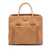 Prada Vitello Daino Front Pocket Open Convertible Tote Secondhand