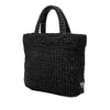 Prada Small Raffia Effect Crochet Embroidered Logo Tote Secondhand