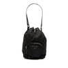 Secondhand Prada Mini Tessuto Drawstring Bucket Bag