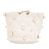 Chanel Mini Quilted Lambskin About Pearls Drawstring Bucket Bag Secondhand