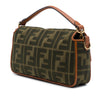 Secondhand Fendi Zucca Embroidered Canvas Baguette Satchel