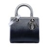 Dior Medium Ombre Metallic Patent Microcannage Lady Dior Secondhand