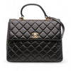 Chanel Large Lambskin Trendy CC Top Handle Flap Secondhand
