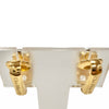 Dior Gold Plated Strass Hoop Clip On Earrings Secondhand