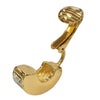 Dior Gold Plated Strass Hoop Clip On Earrings Secondhand
