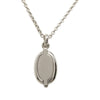 Hermès Palladium Plated Mini Maillon Pendant Necklace Secondhand